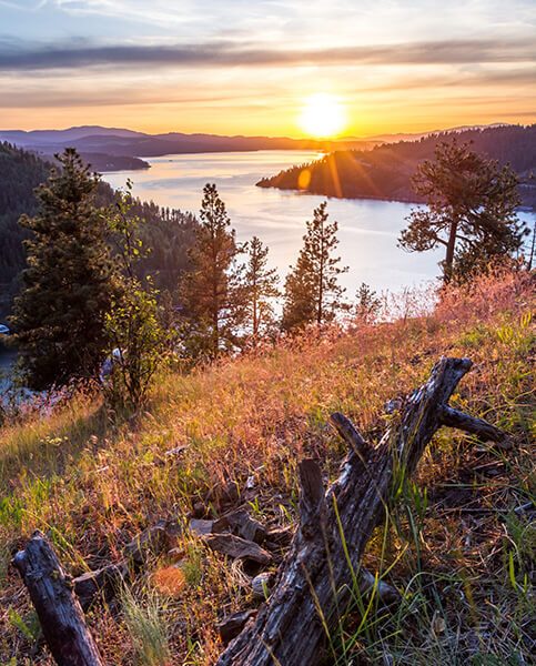 Coeur d' Alene lake